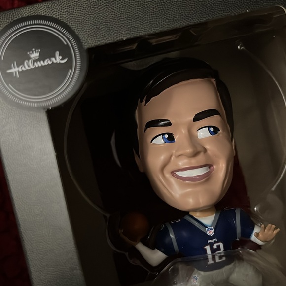 New England Patriots Tom Brady bobble head ornament Christmas holiday #12 goat🐐 - Picture 7 of 8